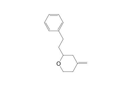 4-Methylene-2-(2-phenylethyl)-tetrahydropyran