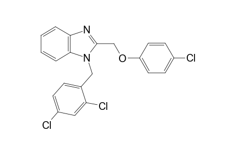 1H-1,3-Benzimidazole, 2-[(4-chlorophenoxy)methyl]-1-[(2,4-dichlorophenyl)methyl]-