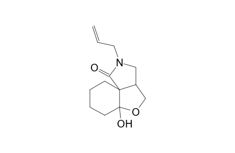 1-Hydroxy-2-oxa-6-allyl-6-azatricyclo[6.4.0.0(4,8)]dodecane-7-one