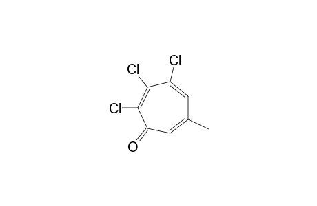 2,3,4-trichloro-6-methylcyclohepta-2,4,6-trien-1-one
