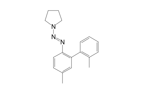 (E)-1-((2',5-Dimethyl-[1,1'-biphenyl]-2-yl)diazenyl)pyrrolidine