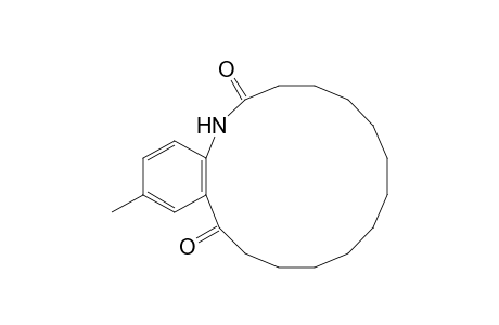 17-Methyl-1-aza-[14]-orthocyclophane-2,14-dione
