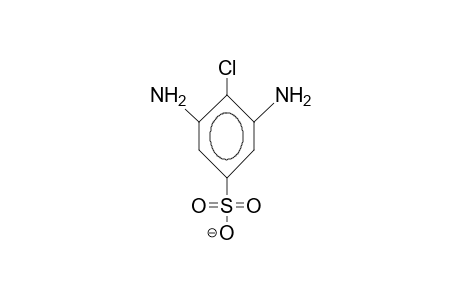 3,5-Diamino-4-chloro-benzenesulfonate anion