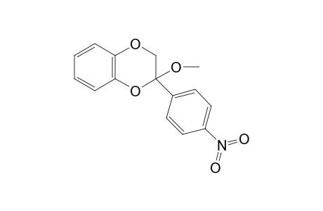 Methyl 2-(4-nitrophenyl)-2,3-dihydro-1,4-benzodioxin-2-yl ether