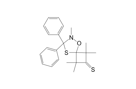 2,2',2',4',4'-Pentamethyl-3',3'-diphenylspiro[(1.4.2)oxathiazolidene-5,5'-cyclobutane]-3-thione