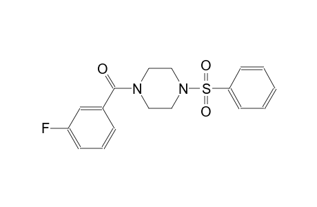 piperazine, 1-(3-fluorobenzoyl)-4-(phenylsulfonyl)-