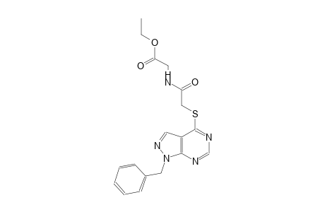 ethyl ({[(1-benzyl-1H-pyrazolo[3,4-d]pyrimidin-4-yl)sulfanyl]acetyl}amino)acetate