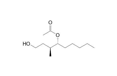 (+)-(3S,4R)-4-Acetoxy-3-methylnonan-1-ol