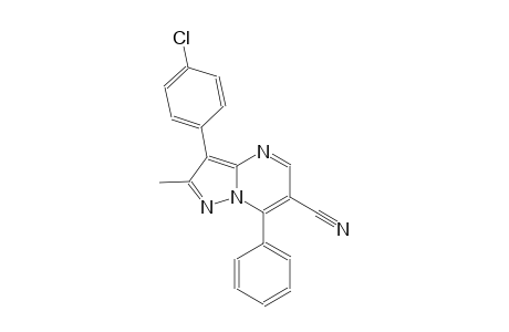 3-(4-Chlorophenyl)-2-methyl-7-phenylpyrazolo-[1,5-a]pyrimidine-6-carbonitrile