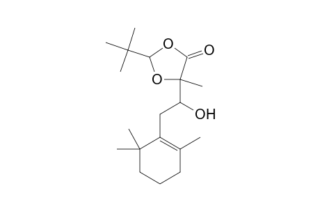 2-t-Butyl-5-[1-hydroxy-2-(2,6,6-trimethyl-cyclohex-1-enyl)-ethyl]-5-methyl-[1,3]dioxolan-4-one