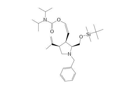 (1Z)-2-[(2S,3S,4R)-1-BENZYL-2-([[TERT.-BUTYL-(DIMETHYL)-SILYL]-OXY]-METHYL)-4-ISOPROPENYLPYRROLIDINYL]-ETHENYL-DIISOPROPYLCARBAMATE