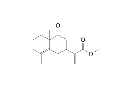 4,10-DIMETHYL-9-beta-HYDROXY-7-(1'-METHOXYCARBONYLVINYL)-BICYCLO-[4.4.0]-DEC-4-ENE