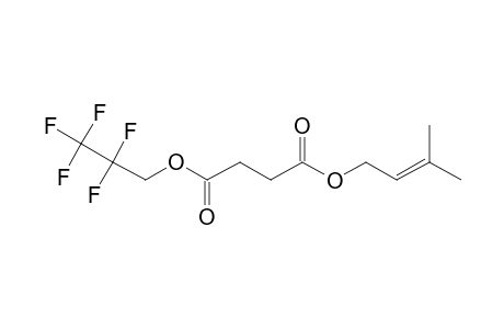 Succinic acid, 3-methylbut-2-en-1-yl 2,2,3,3,3-pentafluoropropyl ester