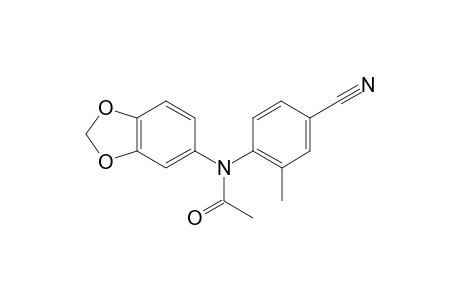 4-Cyano-N-(3',4'-methylidenedioxyphenyl)-2-methylacetanilide