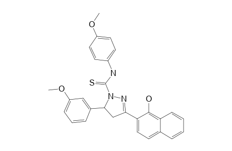 3-(1-HYDROXY-NAPHTHALEN-2-YL)-5-(3-METHOXYPHENYL)-N-(4-METHOXYPHENYL)-PYRAZOLINE-1-CARBOTHIOAMIDE