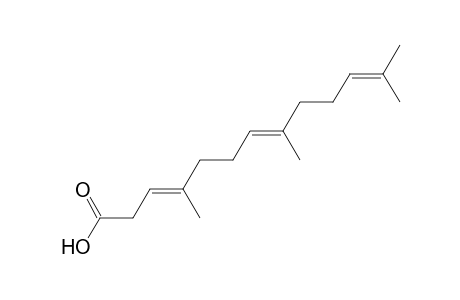 4,8,12-Trimethyl-3-trans, 7-trans,11-tridecatrienoic acid