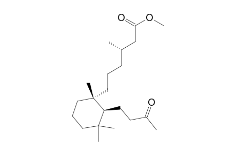 Methyl 8-oxo-8,9seco-labdan-15-oate