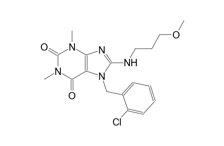 1H-purine-2,6-dione, 7-[(2-chlorophenyl)methyl]-3,7-dihydro-8-[(3-methoxypropyl)amino]-1,3-dimethyl-