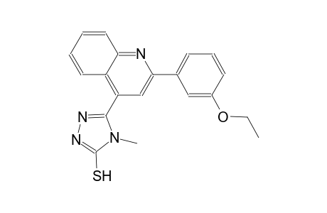 5-[2-(3-ethoxyphenyl)-4-quinolinyl]-4-methyl-4H-1,2,4-triazole-3-thiol