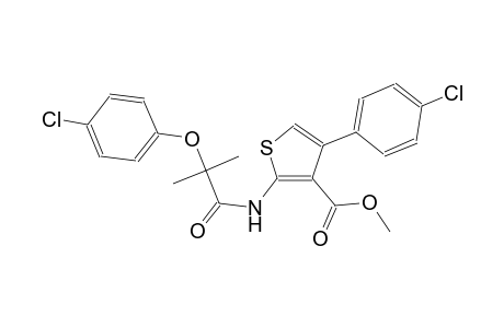 methyl 2-{[2-(4-chlorophenoxy)-2-methylpropanoyl]amino}-4-(4-chlorophenyl)-3-thiophenecarboxylate
