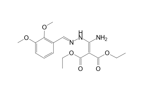 Propanedioic acid, 2-[amino[2-[(2,3-dimethoxyphenyl)methylidene]hydrazino]methylene]-, diethyl ester