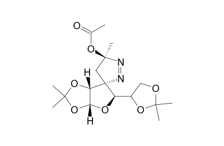 Spiro[furo[2,3-d]-1,3-dioxole-6(5H),3'-[3H]pyrazol]-5'-ol, 5-(2,2-dimethyl-1,3-dioxolan-4-yl)-3a,4',5',6a-tetrahydro-2,2,5'-trimethyl-, acetate (ester), [3aR-[3a.alpha.,5.alpha.(R*),6.beta.(S*),6a.alpha.]]-