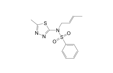 n-But-2-enyl-N-(5-methyl-[1,3,4]thiadiazol-2-yl)-benzenesulfonamide