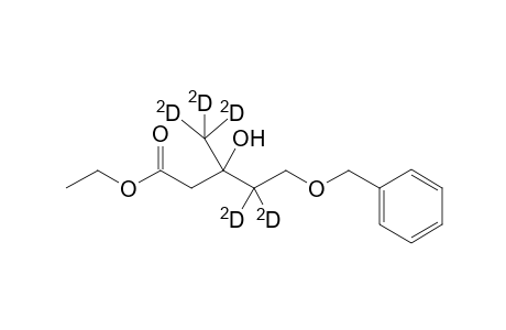 Ethyl [4,4,6,6,6-2H5]-5-Benzyloxy-3-hydroxy-3-methylpentanoate