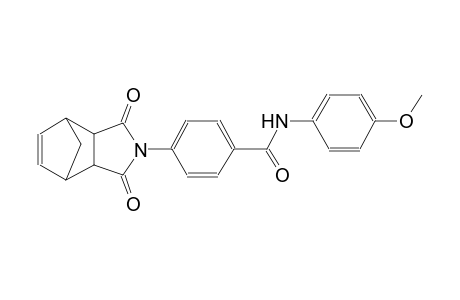 4-(1,3-dioxo-3a,4,7,7a-tetrahydro-1H-4,7-methanoisoindol-2(3H)-yl)-N-(4-methoxyphenyl)benzamide