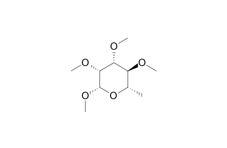 METHYL_2,3,4-TRI-O-METHYL-BETA-L-RHAMNOPYRANOSIDE;MINOR_ISOMER
