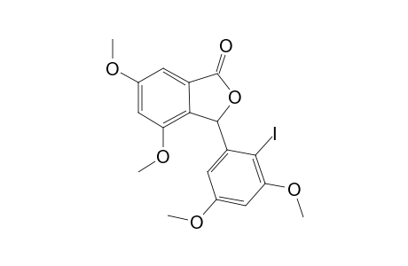 3-(2-iodo-3,5-dimethoxy-phenyl)-4,6-dimethoxy-3H-isobenzofuran-1-one