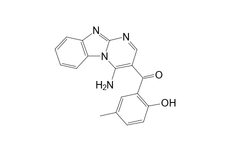 4-Amino-3-(2-hydroxy-5-methylbenzoyl)pyrimido[1,2-a]benzimidazole