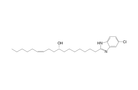 2-[(8R,11Z)-8-Hydroxyheptadec-11-enyl]-5-chloro-1H-benzimidazole