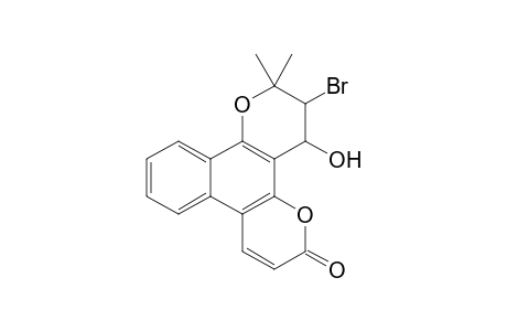 3-Bromo-4-hydroxy-2,2-dimethyl-3,4-dihydro-2H-benzo[f]pyrano[2,3-h]chromen-6-one