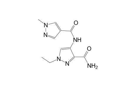 1-ethyl-4-{[(1-methyl-1H-pyrazol-4-yl)carbonyl]amino}-1H-pyrazole-3-carboxamide