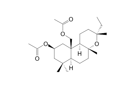 8.alpha.,13-Epoxylabdane-2.beta.,20-diyl Diacetate