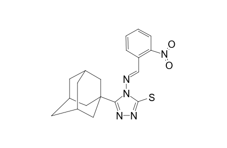 5-(1-ADAMANTYL)-4-(2-NITROBENZYLIDENEAMINO)-3-MERCAPTO-1,2,4-TRIAZOLE