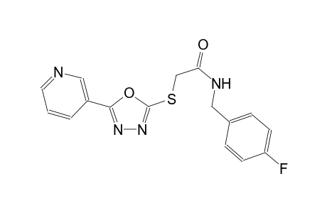 N-(4-fluorobenzyl)-2-{[5-(3-pyridinyl)-1,3,4-oxadiazol-2-yl]sulfanyl}acetamide