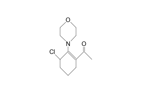 1-(3-Chloro-2-morpholino-1-cyclohexen-1-yl)-ethanone