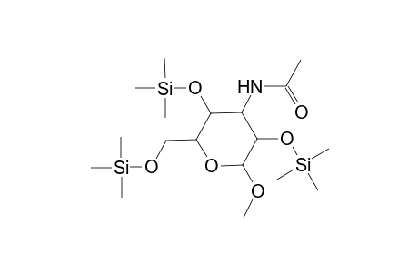 .alpha.-D-Glucopyranoside, methyl 3-(acetylamino)-3-deoxy-2,4,6-tris-O-(trimethylsilyl)-