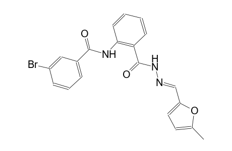 benzoic acid, 2-[(3-bromobenzoyl)amino]-, 2-[(E)-(5-methyl-2-furanyl)methylidene]hydrazide