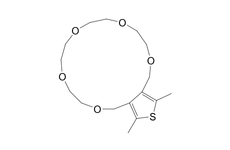 2,5-Dimethyl-3,4-(2',5',8',11',14'-pentaoxapentadecano)thiophene