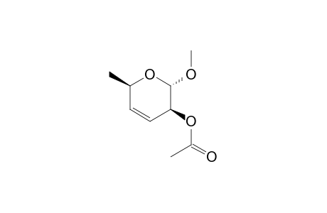 2H-Pyran-3-ol, 3,6-dihydro-2-methoxy-6-methyl-, acetate, [2S-(2.alpha.,3.beta.,6.beta.)]-