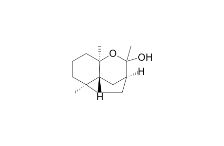 (+-)-(3.alpha.,4a.beta,5.alpha.,8a.alpha.)-Octahydro-2-hydroxy-2,5,8a-trimethyl-3,5-ethano-2H-1-benzopyran