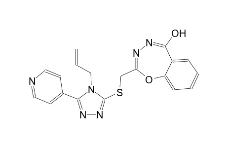 1,3,4-benzoxadiazepin-5-ol, 2-[[[4-(2-propenyl)-5-(4-pyridinyl)-4H-1,2,4-triazol-3-yl]thio]methyl]-