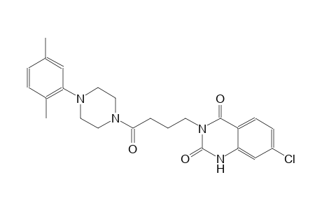 7-chloro-3-{4-[4-(2,5-dimethylphenyl)-1-piperazinyl]-4-oxobutyl}-2,4(1H,3H)-quinazolinedione