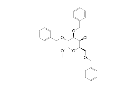 METHYL-2,3,6-TRI-O-BENZYL-4-CHLORO-4-DEOXY-ALPHA-D-GALACTOPYRANOSIDE