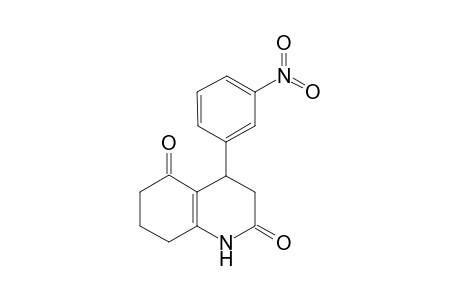 2,5(1H,3H)-Quinolinedione, 4,6,7,8-tetrahydro-4-(3-nitrophenyl)-