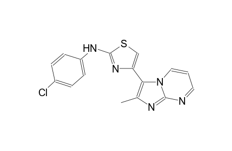 2-thiazolamine, N-(4-chlorophenyl)-4-(2-methylimidazo[1,2-a]pyrimidin-3-yl)-