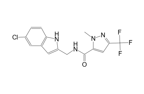 N-[(5-chloro-1H-indol-2-yl)methyl]-1-methyl-3-(trifluoromethyl)-1H-pyrazole-5-carboxamide